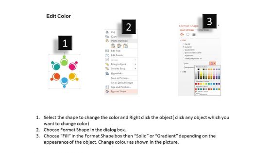Circular Steps Of Global Business Process Powerpoint Templates