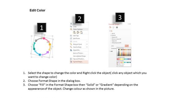 Circular Timeline Infographic Diagram Powerpoint Template
