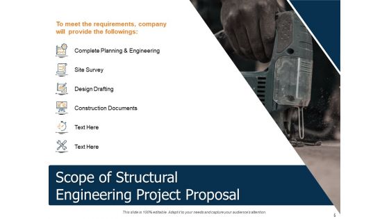 Civil Engineering Project Proposal Template Ppt PowerPoint Presentation Complete Deck With Slides