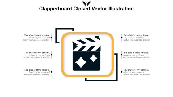Clapperboard Closed Vector Illustration Ppt PowerPoint Presentation Gallery Examples PDF