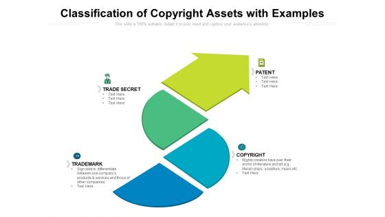 Classification Of Copyright Assets With Examples Ppt PowerPoint Presentation File Skills PDF