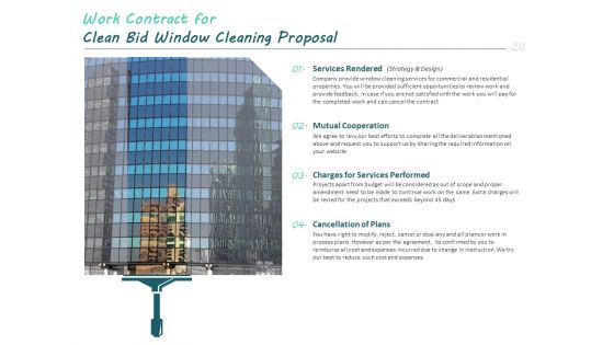 Clean Bid Window Cleaning Proposal Ppt PowerPoint Presentation Complete Deck With Slides