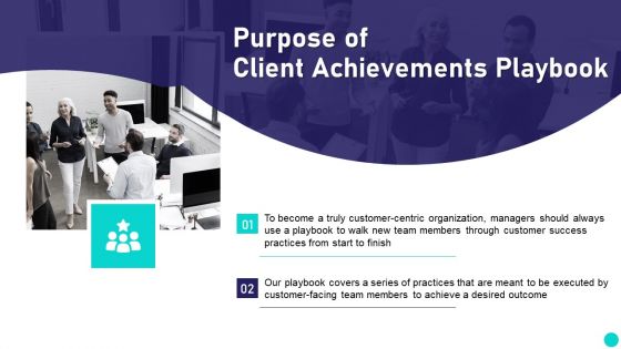 Client Achievements Playbook Purpose Of Client Achievements Playbook Introduction PDF Client Achievements Playbook Purpose Of Client Achievements Playbook Introduction PDF