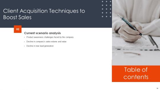 Client Acquisition Techniques To Boost Sales Ppt PowerPoint Presentation Complete Deck With Slides