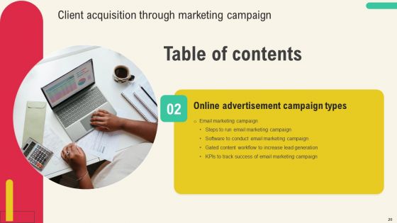 Client Acquisition Through Marketing Campaign Ppt PowerPoint Presentation Complete Deck With Slides