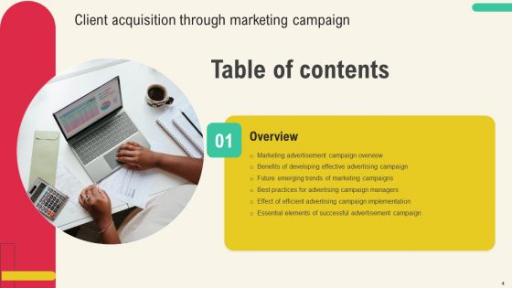 Client Acquisition Through Marketing Campaign Ppt PowerPoint Presentation Complete Deck With Slides