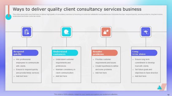 Client Consultancy Services Business Ppt PowerPoint Presentation Complete Deck With Slides