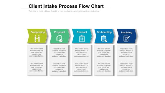 Client Intake Process Flow Chart Ppt PowerPoint Presentation File Background PDF