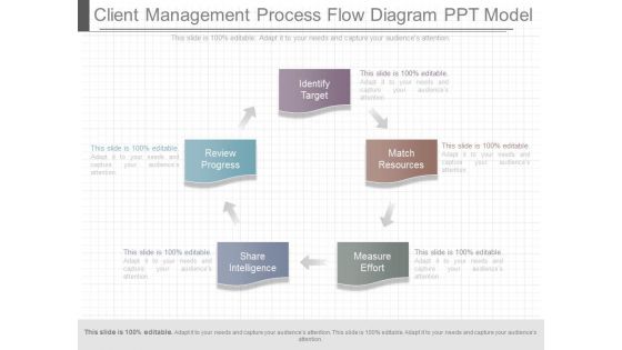 Client Management Process Flow Diagram Ppt Model