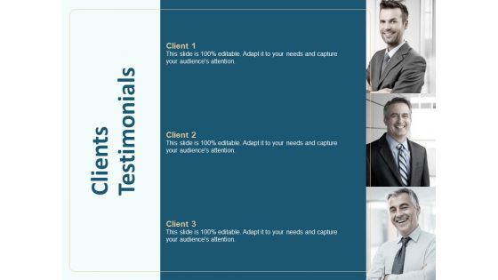 Client Relationship Administration Proposal Template Clients Testimonials Structure PDF
