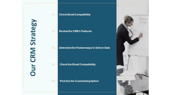 Client Relationship Administration Proposal Template Our CRM Strategy Inspiration PDF