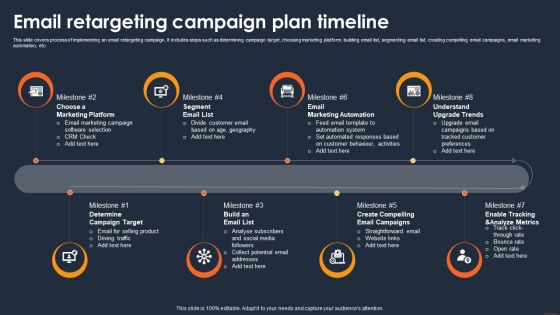 Client Retargeting Strategy Email Retargeting Campaign Plan Timeline Ideas PDF