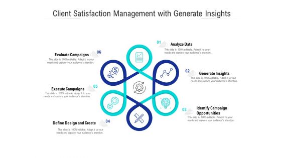Client Satisfaction Management With Generate Insights Ppt PowerPoint Presentation Summary Example Topics