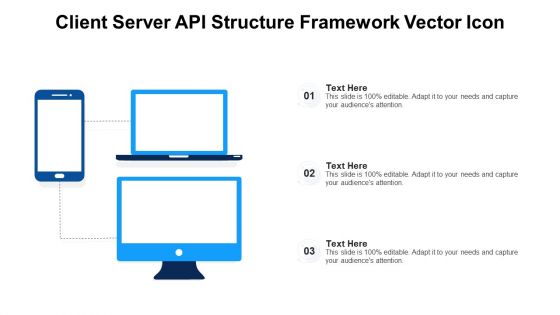 Client Server API Structure Framework Vector Icon Ppt Icon Outline PDF