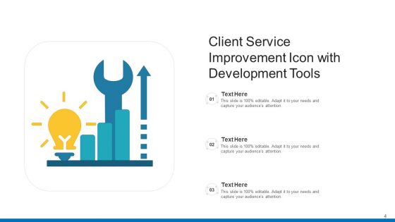 Client Service Improvement Development Tools Ppt PowerPoint Presentation Complete Deck With Slides