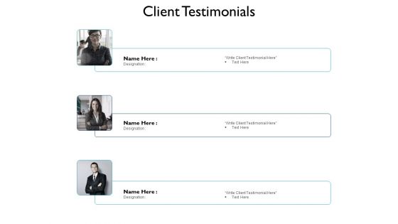 Client Testimonials Communication Ppt PowerPoint Presentation Outline Graphics