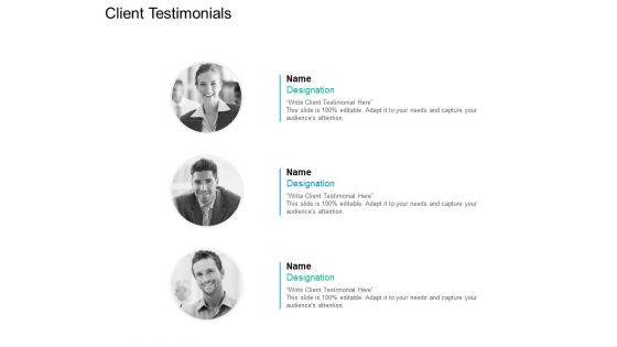 Client Testimonials Communication Ppt PowerPoint Presentation Slides Brochure