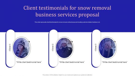 Client Testimonials For Snow Removal Business Services Proposal Rules PDF Client Testimonials For Snow Removal Business Services Proposal Rules PDF