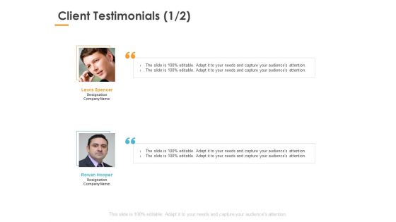 Client Testimonials Manageement Ppt PowerPoint Presentation Professional Examples