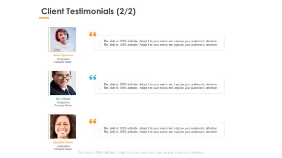 Client Testimonials Planning Ppt PowerPoint Presentation Outline Themes
