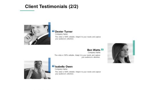 Client Testimonials Teamwork Ppt PowerPoint Presentation Infographic Template Example 2015