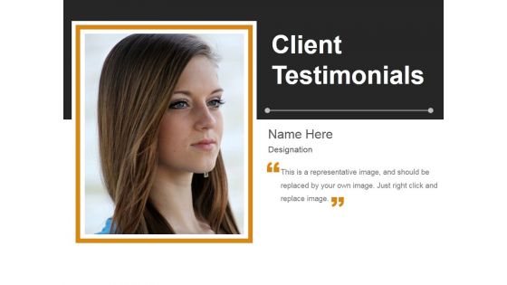 Client Testimonials Template 1 Ppt PowerPoint Presentation Inspiration Themes