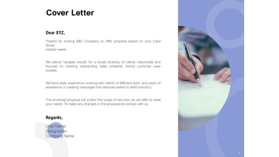 Clientele Case Study Proposal Ppt PowerPoint Presentation Complete Deck With Slides
