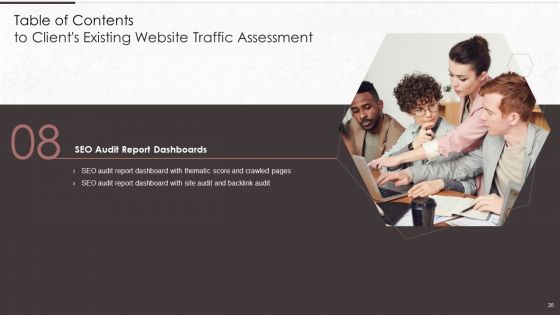 Clients Existing Website Traffic Assessment Ppt PowerPoint Presentation Complete Deck With Slides