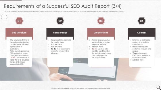 Clients Existing Website Traffic Assessment Requirements Of A Successful SEO Audit Report Inspiration PDF