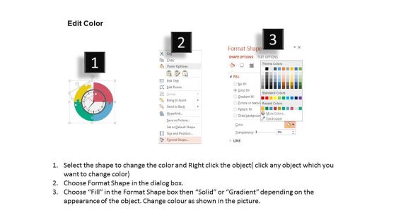 Clock For Time Planning Strategies Powerpoint Template