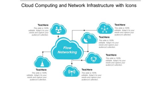 Cloud Computing And Network Infrastructure With Icons Ppt PowerPoint Presentation File Graphics Template