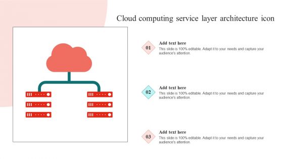 Cloud Computing Service Layer Architecture Icon Summary PDF