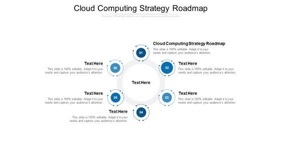 Cloud Computing Strategy Roadmap Ppt PowerPoint Presentation Pictures Guidelines Cpb
