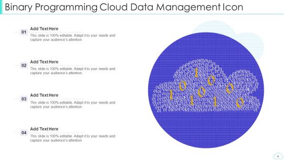 Cloud Data Management Binary Programming Ppt PowerPoint Presentation Complete Deck With Slides