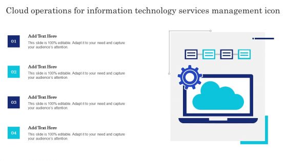 Cloud Operations For Information Technology Services Management Icon Demonstration PDF