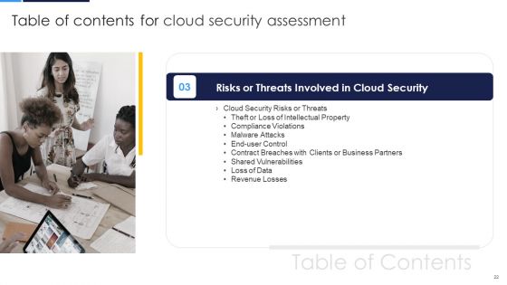 Cloud Security Assessment Ppt PowerPoint Presentation Complete Deck With Slides
