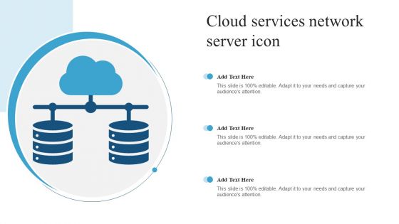 Cloud Services Network Server Icon Topics PDF