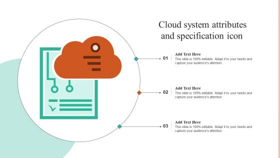 Cloud System Attributes And Specification Icon Summary PDF