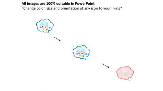 Cloud With Network For Cloud Computing Services Powerpoint Template