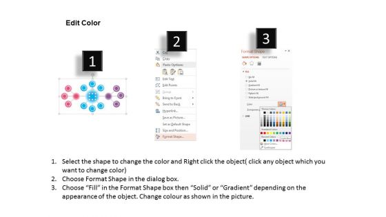Cluster Diagram For Business Networking Powerpoint Template