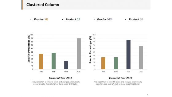 Clustered Column Product Ppt PowerPoint Presentation Show Guidelines