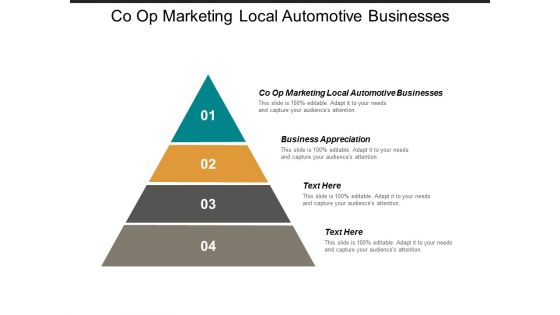 Co Op Marketing Local Automotive Businesses Business Appreciation Ppt PowerPoint Presentation Icon Templates