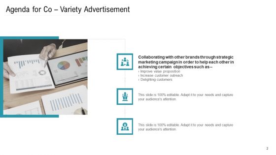Co Variety Advertisement Ppt PowerPoint Presentation Complete Deck With Slides
