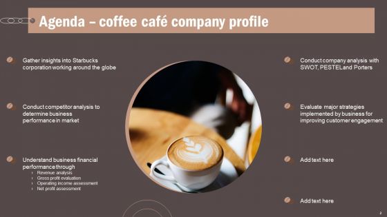 Coffee Cafe Company Profile Ppt PowerPoint Presentation Complete Deck With Slides