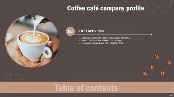 Coffee Cafe Company Profile Ppt PowerPoint Presentation Complete Deck With Slides