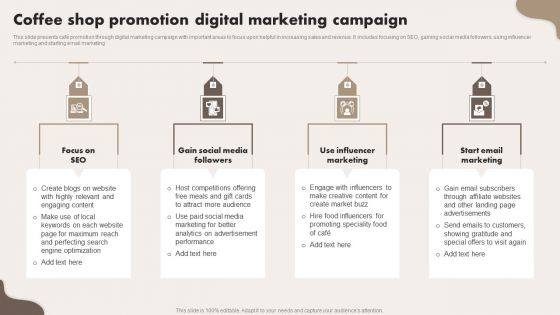 Coffee Shop Promotion Digital Marketing Campaign Diagrams PDF Coffee Shop Promotion Digital Marketing Campaign Diagrams PDF