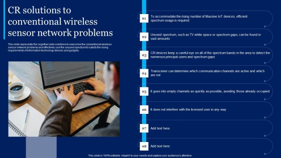Cognitive Sensor Network CR Solutions To Conventional Wireless Sensor Network Problems Brochure PDF