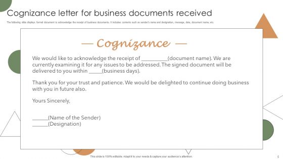 Cognizance Ppt PowerPoint Presentation Complete With Slides