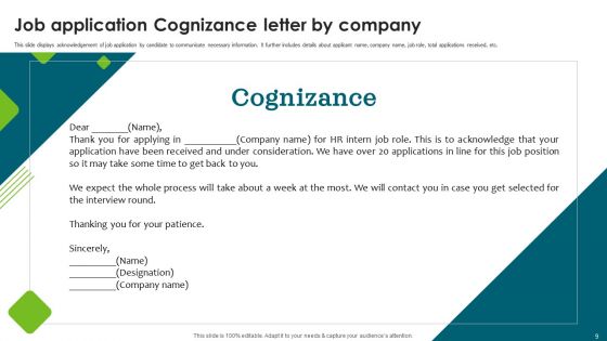 Cognizance Ppt PowerPoint Presentation Complete With Slides