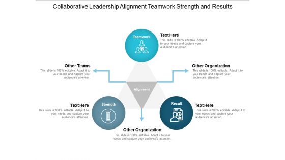 Collaborative Leadership Alignment Teamwork Strength And Results Ppt PowerPoint Presentation Outline Format Ideas